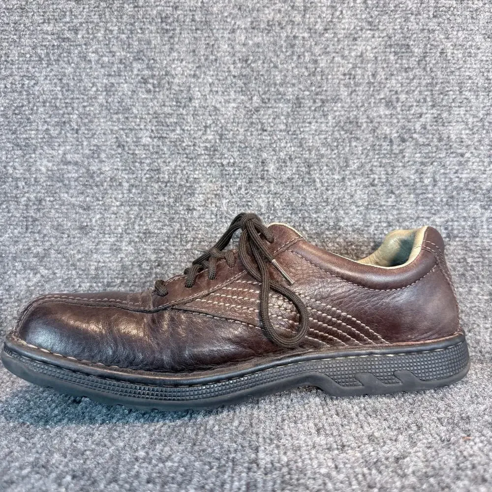 Merrell Mens World Compass Brown Leather Lace Up Casual Oxford Shoes Size 11.5
